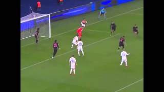 Zlatan Ibrahimovic Makes a GoalLine Save with His Head for PSG vs Shakhtar [upl. by Adigun]