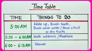 Best timetable for every students  Morning to day routine  Study timetable [upl. by Corkhill]