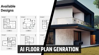 Generative floor plan design using AI Maketai ai architecture [upl. by Amimej20]