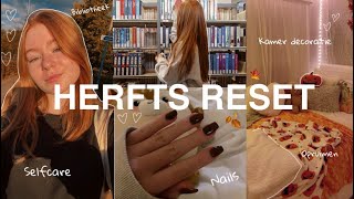 HERFST RESET 🍁🍵 Selfcare nails boeken opruimen… herfst reset 2024 🍂 [upl. by Lenuahs812]