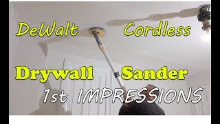 DeWalt Drywall sander REVIEW  20v MAX  DCE800  Unboxing Using First Impressions [upl. by Branden]