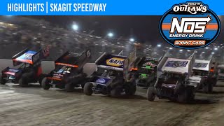 World of Outlaws NOS Energy Drink Sprint Cars  Skagit Speedway  September 2 2023  HIGHLIGHTS [upl. by Galatia759]