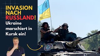 Invasion nach Russland Ukrainische Truppen überqueren Grenze in Kursk [upl. by Terrilyn119]