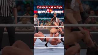 Valhalla Solid kicks tripleh wwe2k24malevsfemale wwe2k24gameplay wwenxt wweraw smackdawn nxt [upl. by Carolynne]