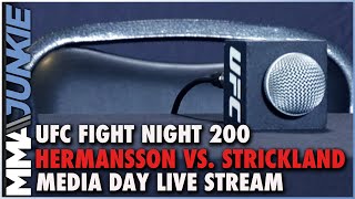 UFC Fight Night 200 Hermansson vs Strickland media day live stream [upl. by Esilrac]