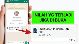 BAHAYA  undangan pernikahan palsu dari whatsapp [upl. by Aylatan]