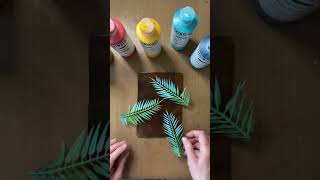 Gelli Plate Printing with Faux Ferns gelliplateprinting gelliprinting gelprinting art [upl. by Eecyac]