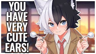 ASMR Roleplay  Femboy Student’s Gentle Ear Cleaning During Class ✏️ [upl. by Aruabea799]