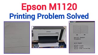 Epson M1120 Printing bad quality Problem Solved [upl. by Urian980]