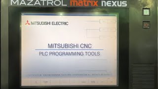 Mazatrol Matrix Nexus How to save the PLC LADDER project onto a USB [upl. by Nahtan]