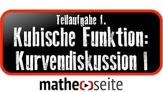 Kubische Funktion Funktionsanalyse  Kurvendiskussion Beispiel 1f Schnittpunkt berechnen [upl. by Koosis907]