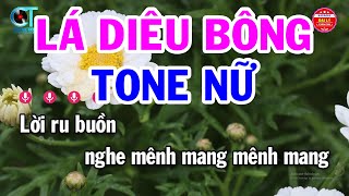 Karaoke Lá Diêu Bông Tone Nữ  Am  Nhạc Sống Hay  Đại Lý Karaoke [upl. by Eilime61]