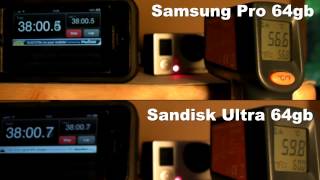 Gopro Hero 3 Black  Overheating Problem with Sandisk Ultra 64gb  Solved with Samsung Pro [upl. by Rohpotsirhc]