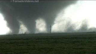 Enormous Halfmile Wide Multiplevortex Tornado l MB Canada 6232007 [upl. by Ilaire]