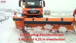 Bucher Municipal  Assaloni E90S 4050 Schneepflug [upl. by Ahsrat]