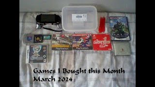 Games I Bought This Month March 2024 [upl. by Jayme]