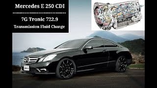 การถ่ายน้ำมันเกียร์ 7สปีด 7G Tronic Transmission oil change 7229 Benz E250CDI [upl. by Jacquelyn]