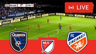 🔴Live  San Jose vs Cincinnati • MLS 2024 • Full Match GamePlay [upl. by Eli]