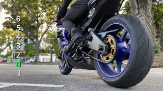 Shifting Gears On A Motorcycle CloseUp View [upl. by Henrietta]