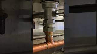 Three compartment sink Drain￼￼ plumbingvideos plumber [upl. by Anaud]