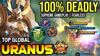 URANUS BEST BUILD 2023  TOP GLOBAL URANUS GAMEPLAY  MOBILE LEGENDS✓ [upl. by Awahsoj32]