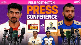 PKL 11 M34  Bengaluru Bulls vs Tamil Thalaivas Press Conference ft Randhir Singh Sehrawat amp Sahil [upl. by Ablem585]