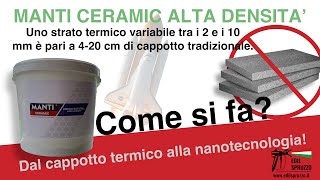 Manti Ceramic alta densità  Cappotto termico alla nanotecnologia  finitura lamato  bonus 110 [upl. by Enelrahs]