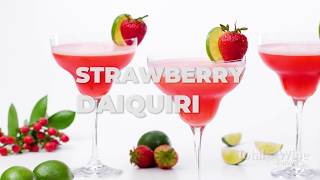 Strawberry Daiquiri Cocktail Recipe [upl. by Elleneg]