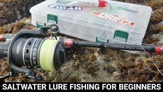 SALTWATER LURE FISHING FOR BEGINNERS  WHERE TO START SEA FISHING UK [upl. by Ajup274]