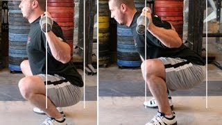 Olympic Vs Powerlifting Squat [upl. by Dlarej399]