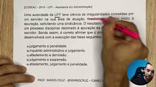 Questão sobre PAD Lei 811290  Processo Administrativo Disciplinar [upl. by Sotsirhc]