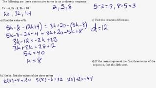 IB Math Studies Arithmetic Sequences Part II [upl. by Pierce]