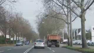 Driving by former Wharton Barracks in Heilbronn like street view 18112010 [upl. by Nadabus]