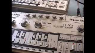 tt303 and tb 303 sequencer test slide and accent [upl. by Assiron]