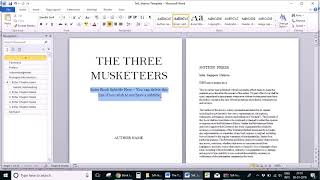 How to format your book using Microsoft Word [upl. by Oicaroh]