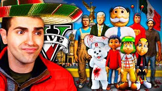 ENFRENTANDOME con TODOS los ENEMIGOS MEXICANOS 🇲🇽🏅😈 GTA 5 Mods [upl. by Alsi186]