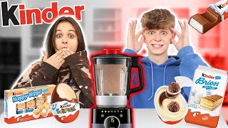 KINDER SMOOTHIE CHALLENGE 😱🍫  Dominik Rupiński [upl. by Yanaj611]