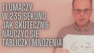 JAK NAUCZYĆ SIĘ TABLICZKI MNOŻENIA NA PAMIĘĆ [upl. by Anu]