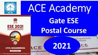 How to buy ACE Academy GATE ESE PSU 2021 postal study course [upl. by Ahsiekal]