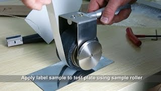 Peel Adhesion Testing Labels [upl. by Atiloj150]