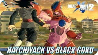 Hatchiyack VS Black Goku  Dragon Ball Xenoverse 2 mod [upl. by Akiemat242]