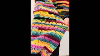 Crocheting colorful sweater part 14  finished project 😊 [upl. by Lytsyrk]