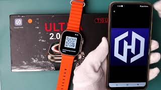 How To Connect T10 Ultra Smart Watch To Android Phone [upl. by Enirehtakyram]