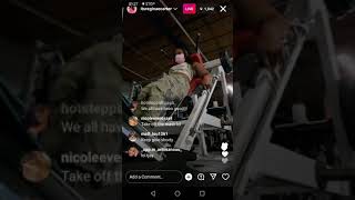 Reginae Carter work out live on Instagram 100421 [upl. by Anead]