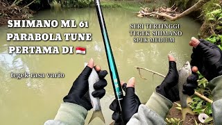 MANCING NILEM amp TES ACTION TEGEK SHIMANO ML 61 Di HULU SUNGAI ELO mancing mancingnilem [upl. by Finella]