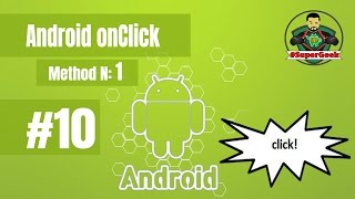 10 Android tutorial onClick button  دورة اندرويد الضغط على الزر 10 [upl. by Riccio]