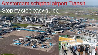 How to transfer Amsterdam schiphol airport Non Schengen to Schengen step by step easy guide [upl. by Ellevehs]