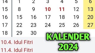 kalender 2024 [upl. by Anaitsirhc]