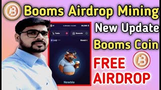 Booms Airdrop Mining App  Booms Coin New Update  Booms Free Airdrop Crypto 2024 [upl. by Larena]