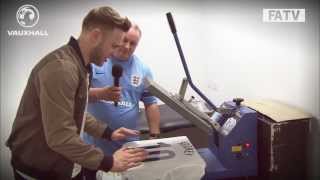 Olly Murs chats to the England kitmen before vs Republic of Ireland [upl. by Nani]